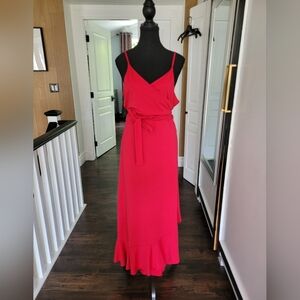 BR Strappy Knit Wrap Dress